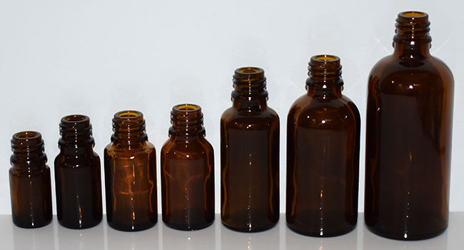Amber Dropper Bottles