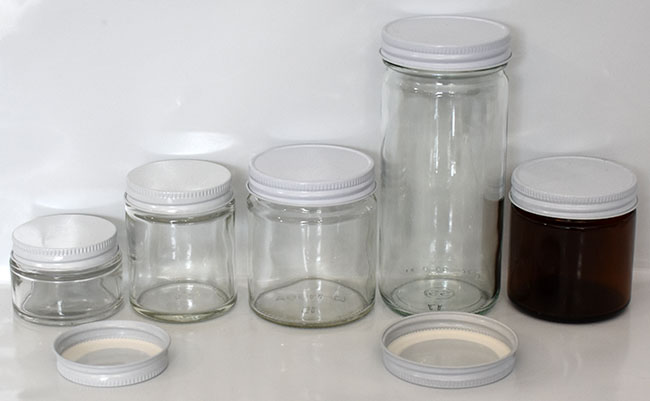 Clear Glass Tall Jars, 8oz, 58-400 neck finish, No Caps, case/24