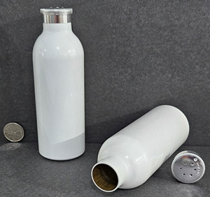 10017 6oz White Aluminum Powder Shakers - Powder Shaker Bottles