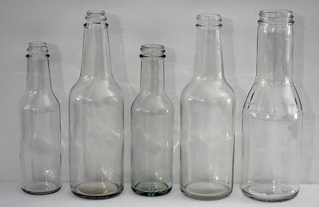 Clear Glass Sauce Food Bottles