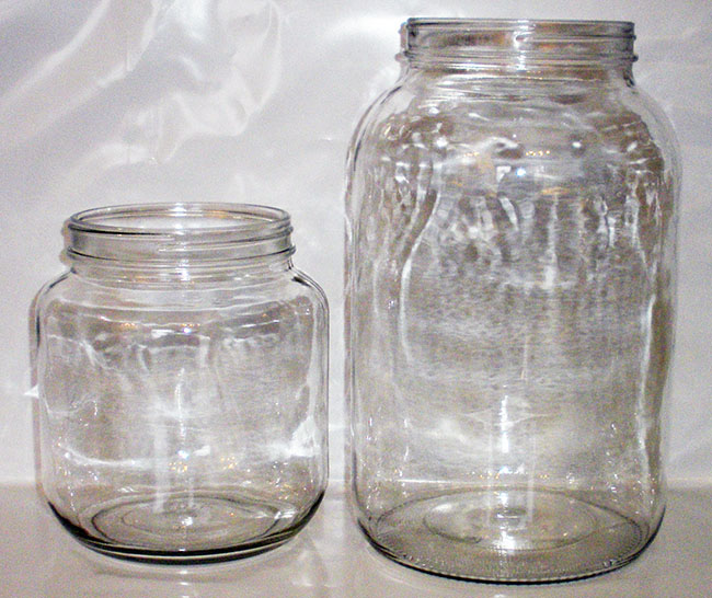 Flint Glass Gallon Jars
