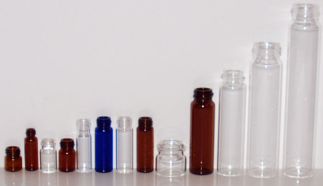 screw cap glass vials