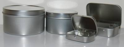 larger sized deep tins and new hinged tins