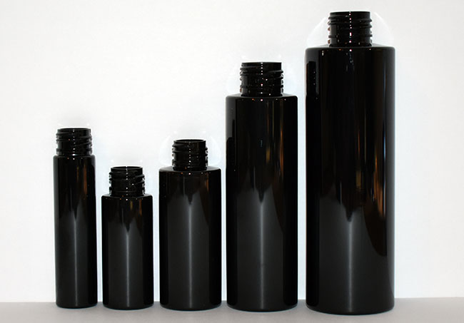Black PET Cylinder Rounds
