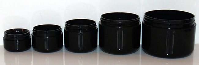 round base double wall jars