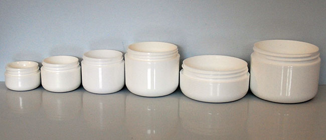 round base double wall jars